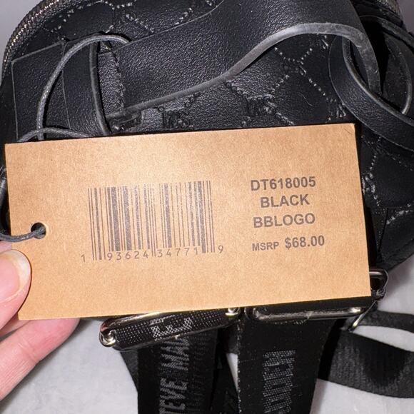 Steve Madden Black BBLOGO Backpack w/ Tassel Clasp NWT - Picture 9 of 12